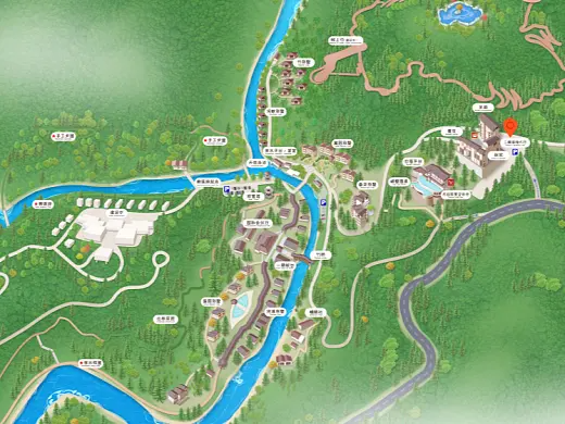 安仁结合景区手绘地图智慧导览和720全景技术，可以让景区更加“动”起来，为游客提供更加身临其境的导览体验。